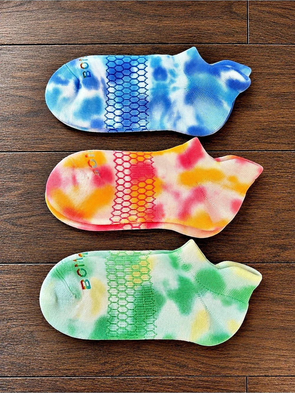 Bombas Tie Dye Pride Ankle Sock 3 Pack